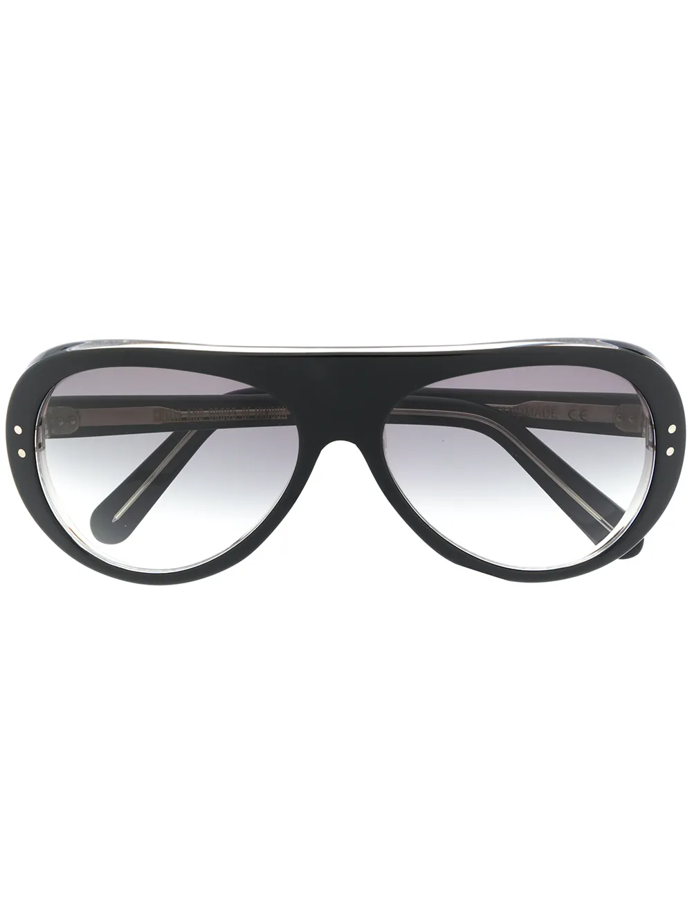 Cutler & Gross Zonnebril met oversized montuur Zwart