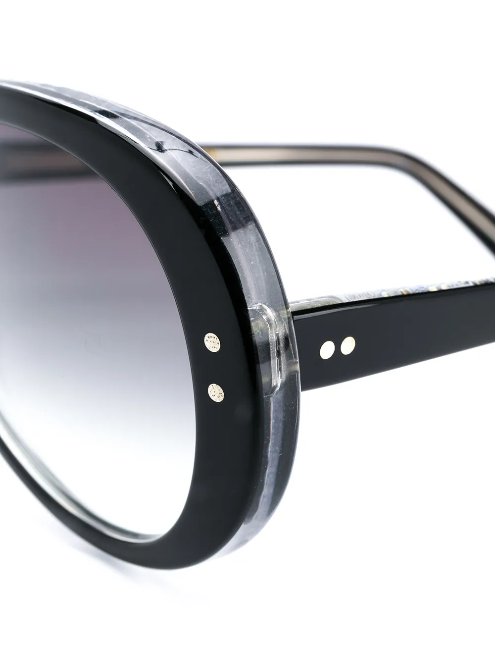 Cutler & Gross Zonnebril met oversized montuur Zwart