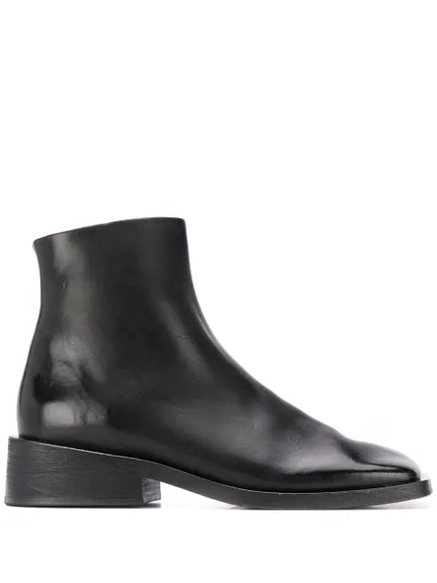 square toe ankle boots