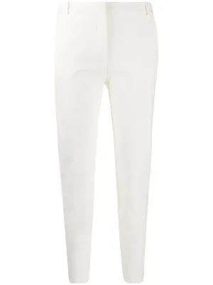 high rise cropped trousers