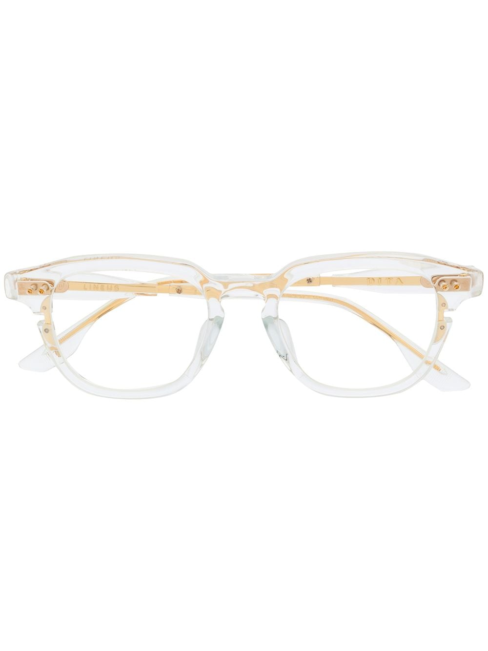 Lineus transparent-frame glasses