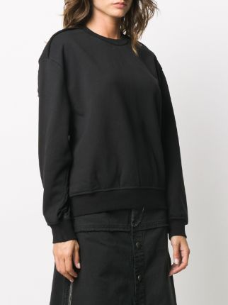 F-Biel panelled raw-cut sweatshirt展示图