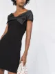 RED Valentino فستان ميني مجسم مزين بربطة