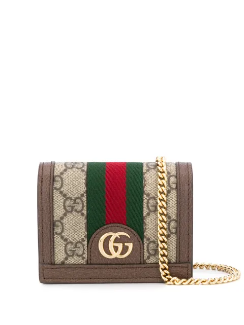 Gucci Portafoglio Ophidia GG Con Catena - Farfetch