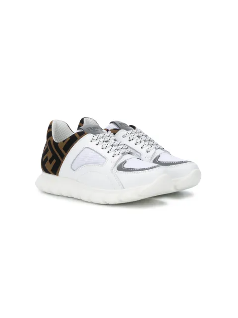 Fendi Kids FF lace-up sneakers