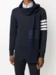 Image 2 of Thom Browne 4-bar stripe scarf