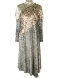 Goen.J layered floral velvet dress - Multicolour
