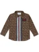 الصورة 1 من Burberry Kids قميص بطبعة مونوغرام وخطوط