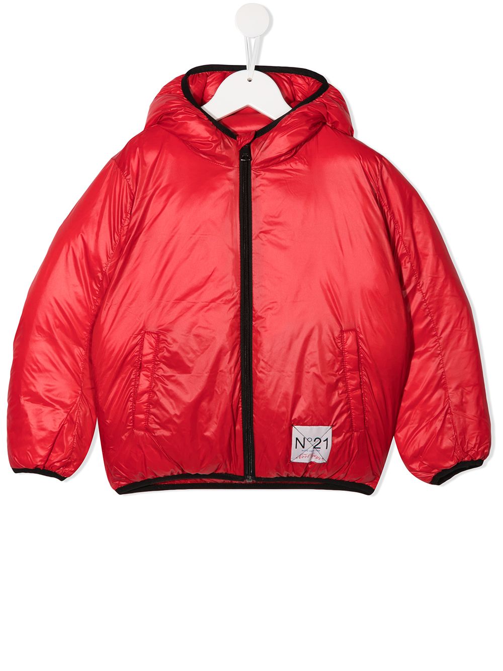 фото Nº21 kids logo-embossed padded jacket