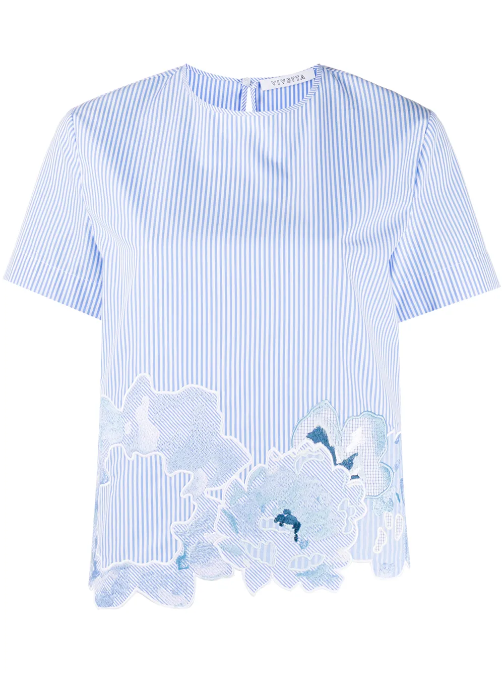 Vivetta Bluse Mit Blumenstickerei kQji5 i1k42 Vivetta Bluse Mit Blumenstickerei kQji5 i1k42