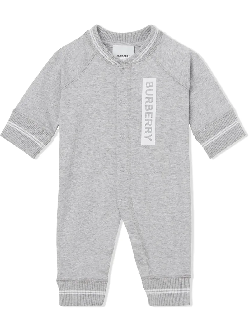 Click to view more detailed imagery on our partner's website Burberry Babies' Deer Print Romper In Grey
