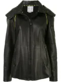 CHANEL Pre-Owned 2004 Sport Line hooded leather jacket - Black