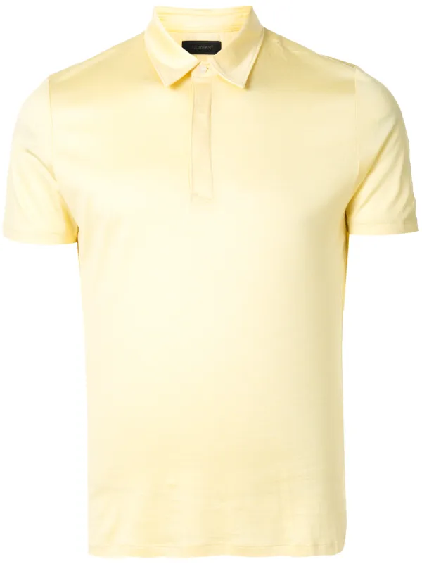 plain yellow polo shirt