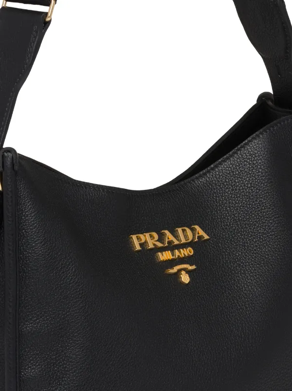 prada medium leather hobo shoulder bolsa