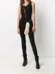 Image 2 of Rick Owens coated mid-rise leggings
