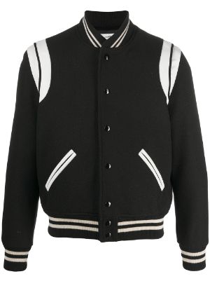 ysl baseball jacket