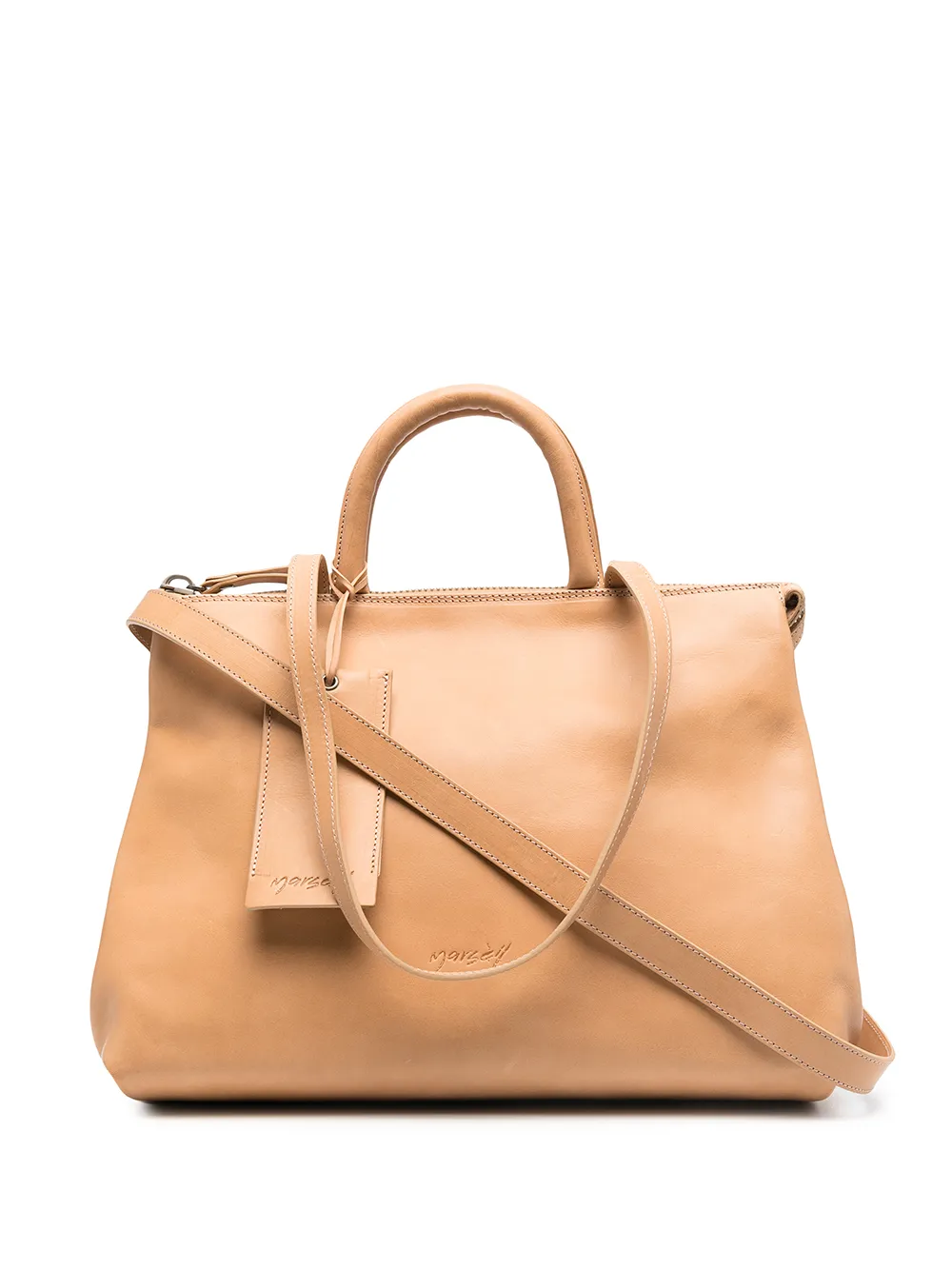 

Marsèll embossed logo tag detail tote bag - Neutrals