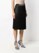 Off-White metallic knitted pleated skirt