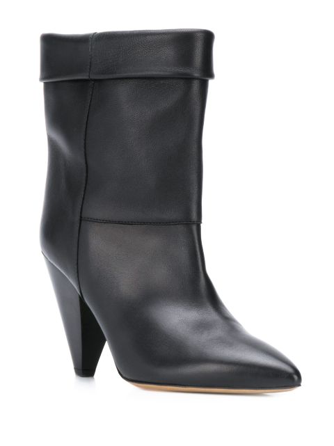 isabel marant luido leather ankle boots