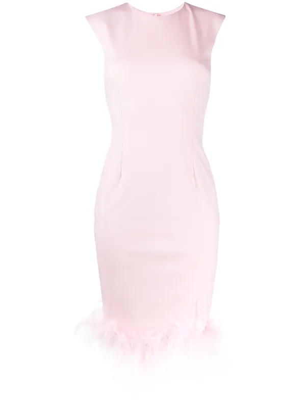 feather shift dress