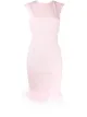 Imagen 1 de Styland vestido recto con ribetes de plumas