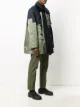 Sacai double breasted panelled coat
