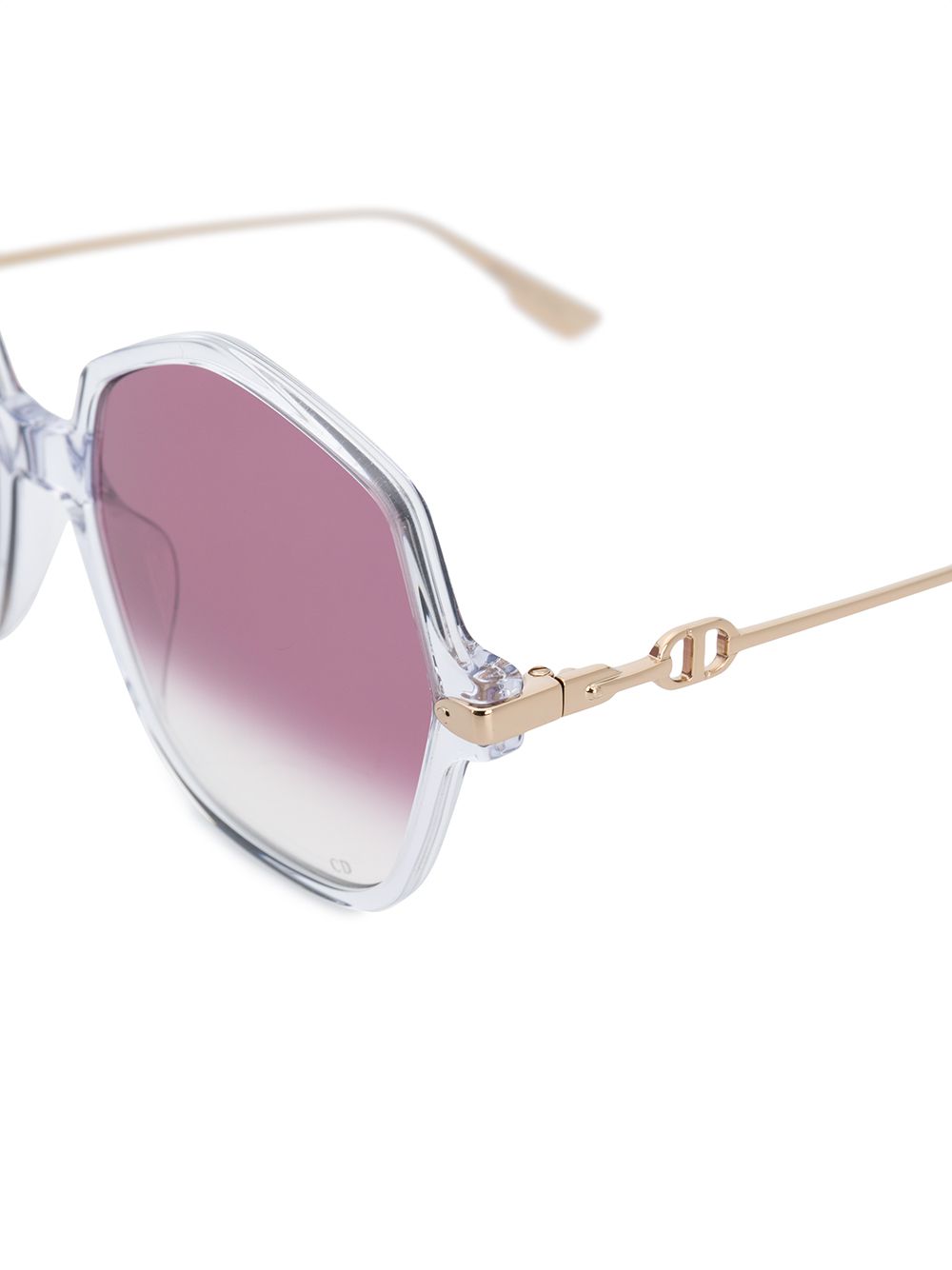 фото Dior eyewear солнцезащитные очки dior link 2 в шестиугольной оправе