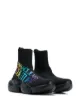 Image 2 of Versace Jeans Couture rainbow logo sock trainers