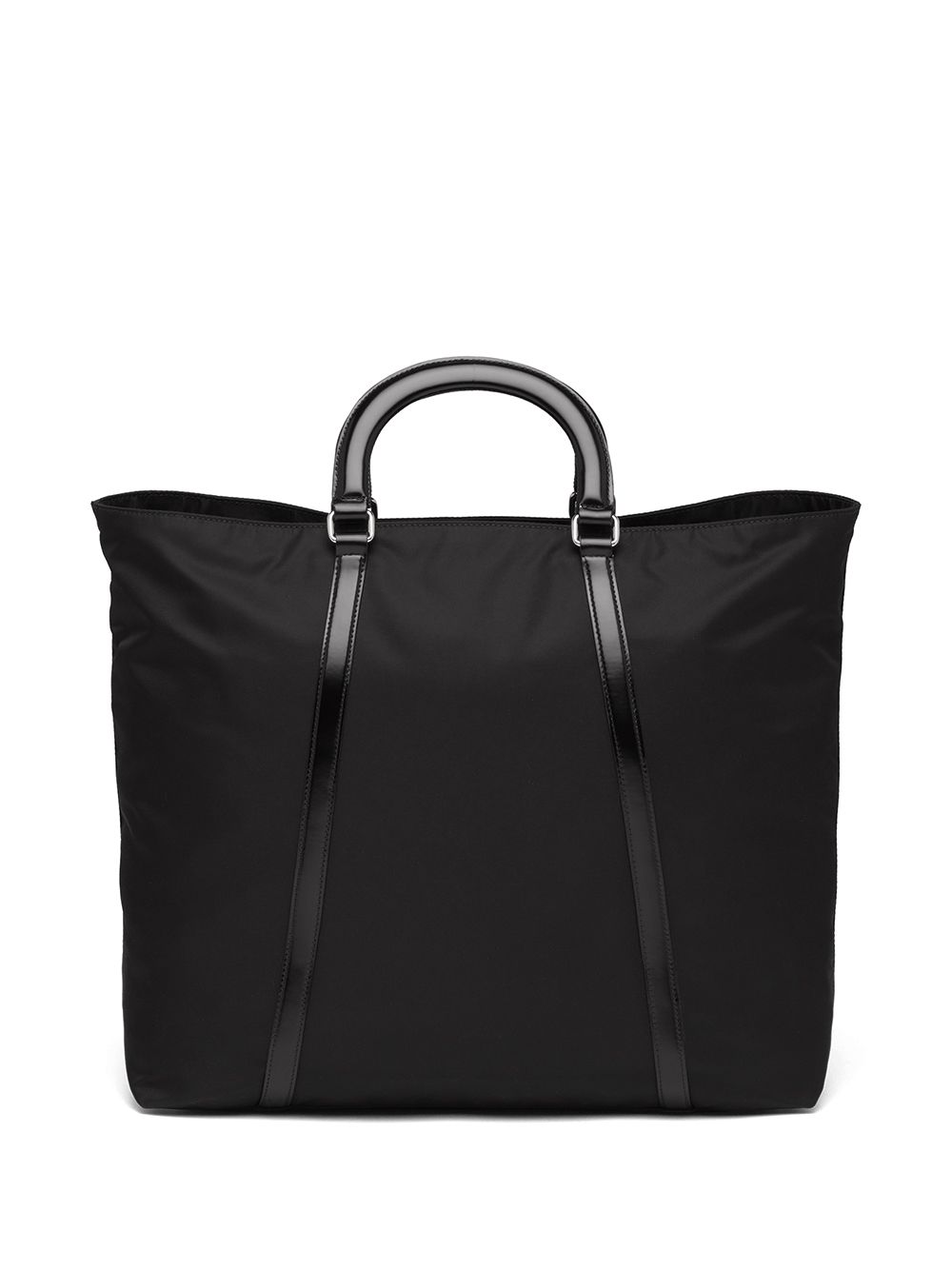 Prada Large Nylon Triangle Motif Tote - Farfetch