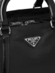 Prada large nylon triangle motif tote