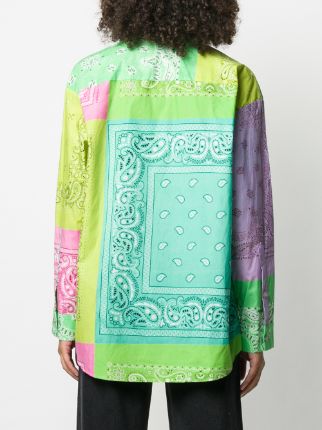 colour block paisley shirt展示图