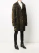 Saint Laurent leopard-print single-breasted coat