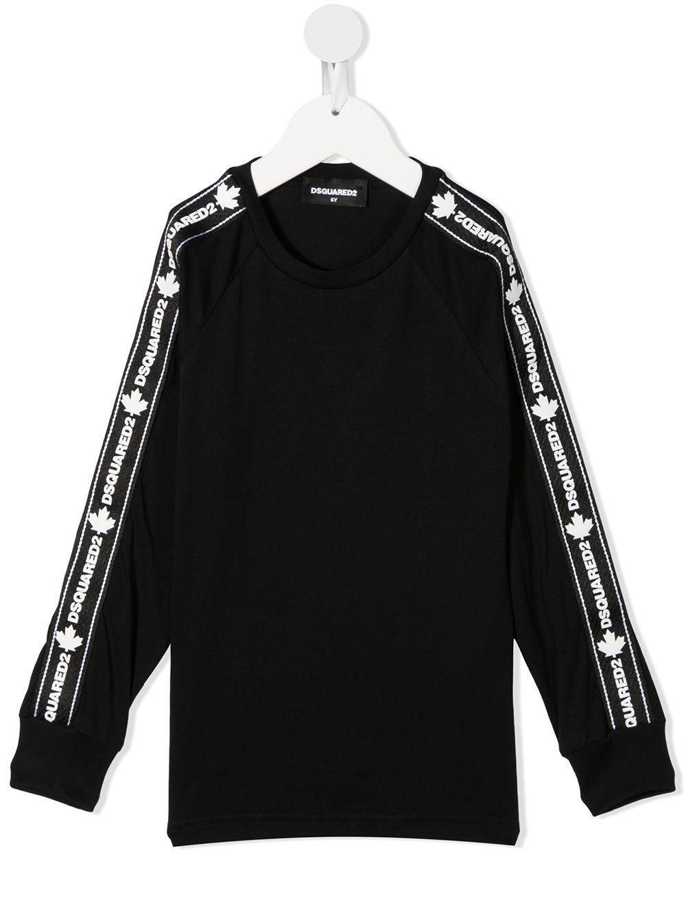 

Dsquared2 Kids sudadera con franjas del logo - Negro