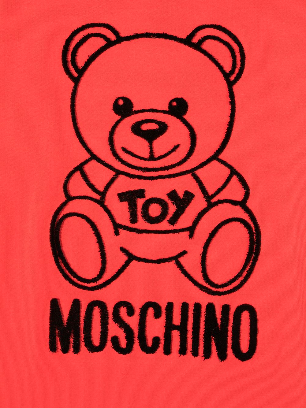 фото Moschino kids платье-футболка с принтом teddy bear