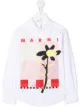 Image 1 of Marni Kids flower print logo shirt