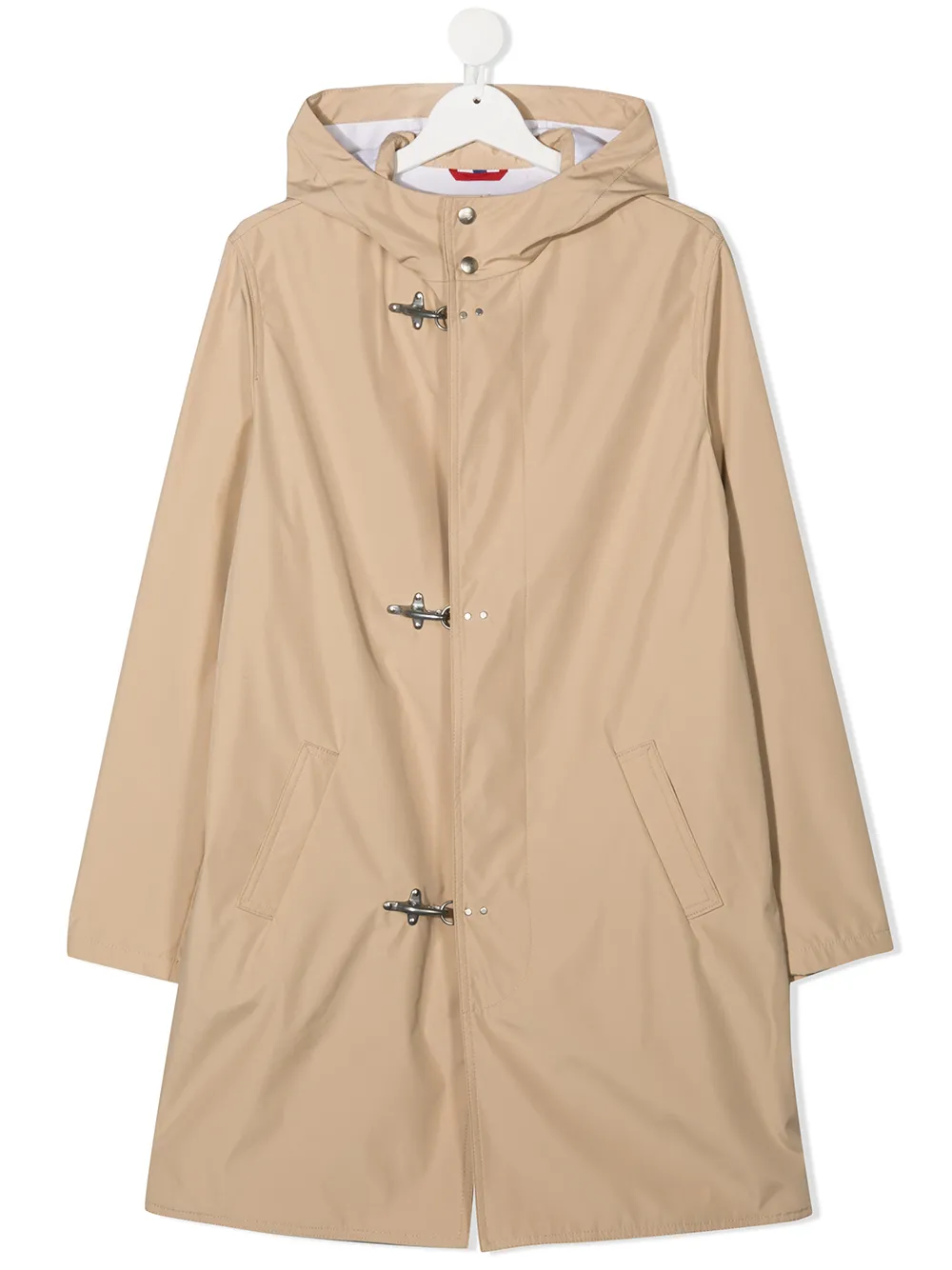 

Fay Kids TEEN hooded duffle coat - Neutrals