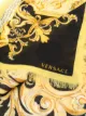 Versace Barocco-print fringed scarf