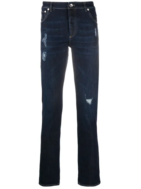 Brunello Cucinelli jeans slim con tiro medio