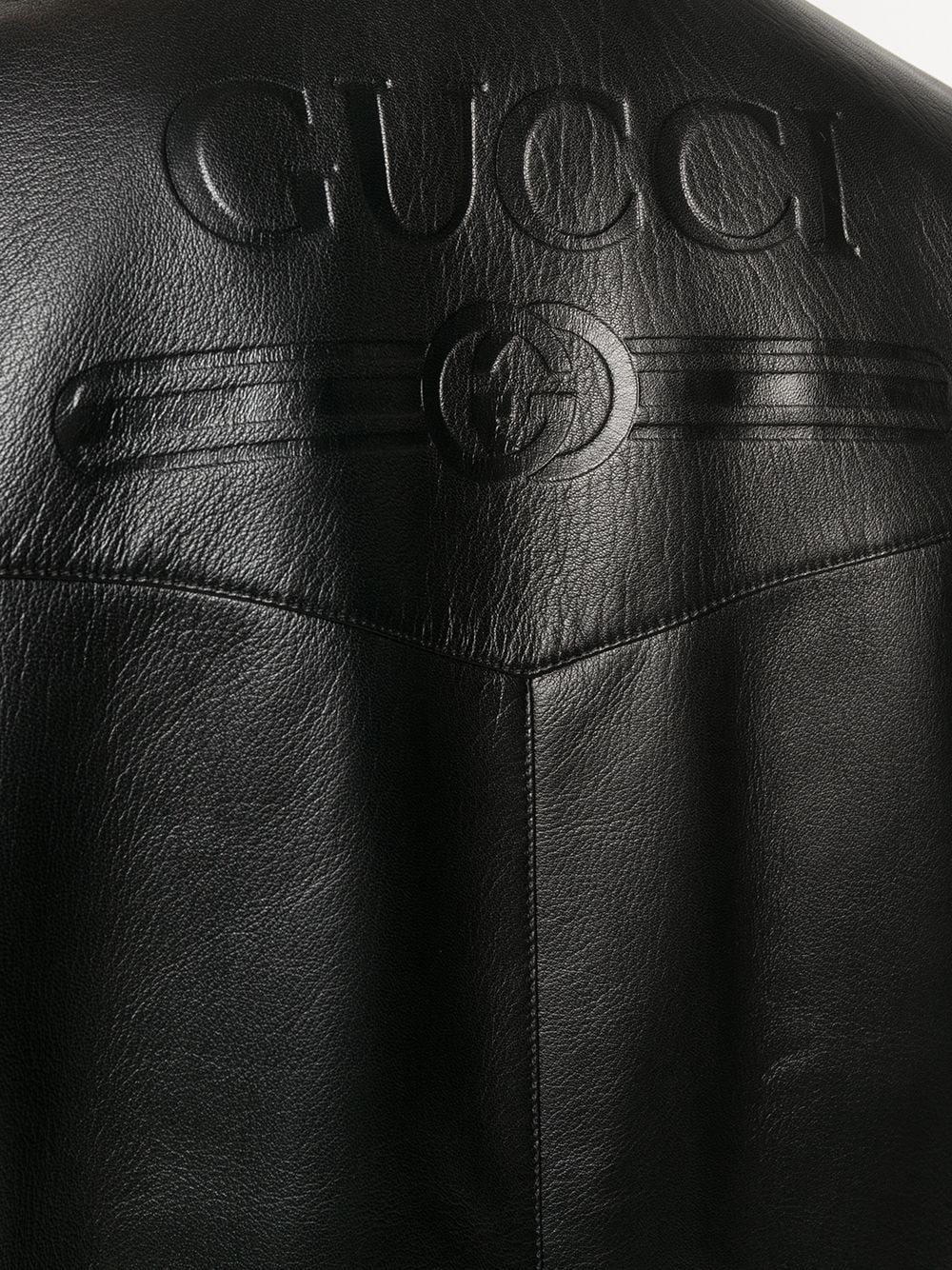 фото Gucci рубашка с тисненым логотипом
