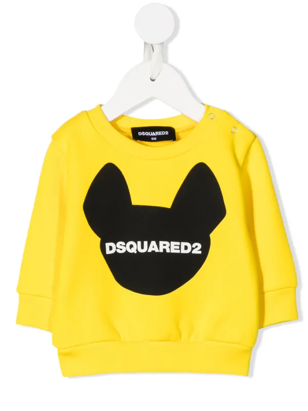 yellow black dog sweatshirt