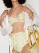 Peony Wildflower high-waist bikini bottoms