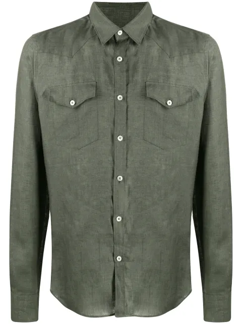 Dell'oglio plain button shirt
