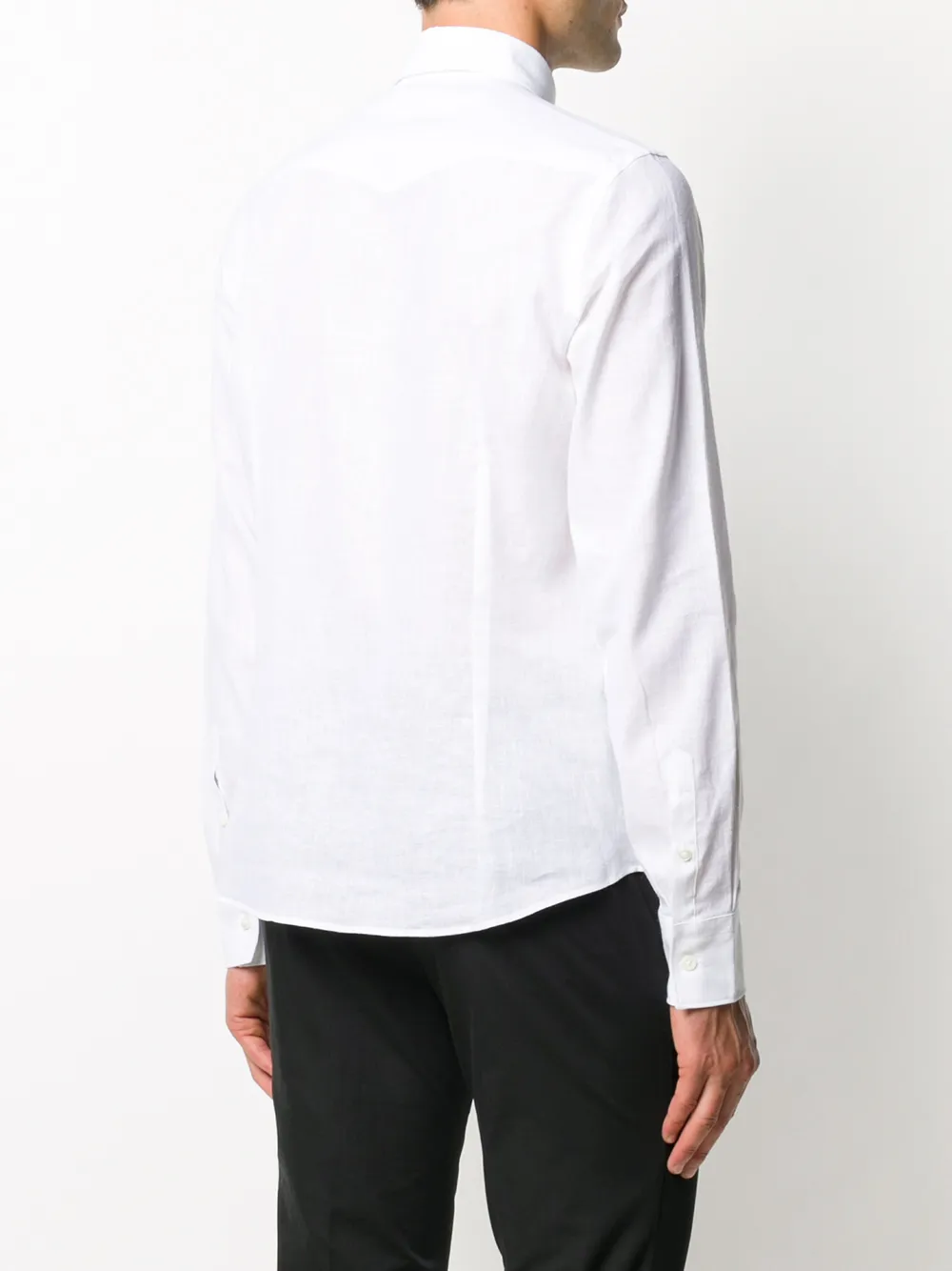 Dell'oglio Getailleerd overhemd Wit