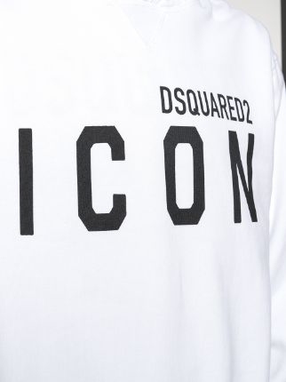 Icon print hooded sweatshirt展示图