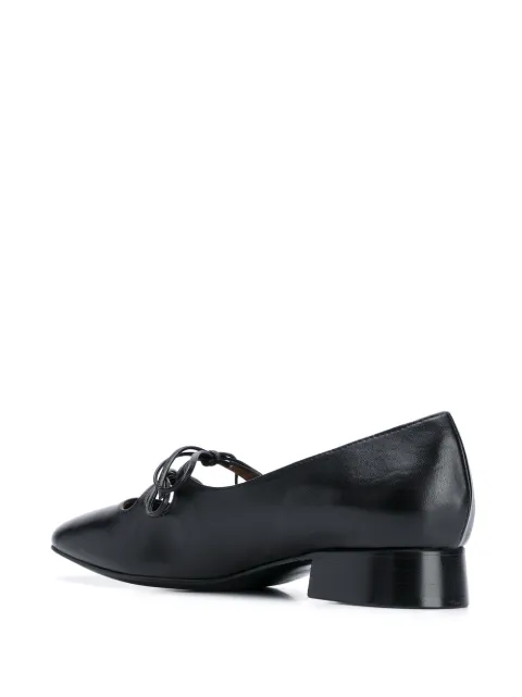 Nicole Saldaña Isabel Tie-strap Pumps In Black