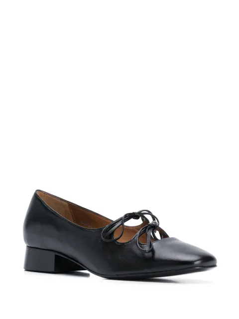 Nicole Saldaña Isabel Tie-strap Pumps In Black