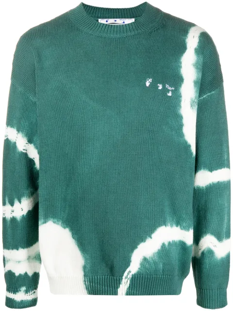 off white tie dye jumper