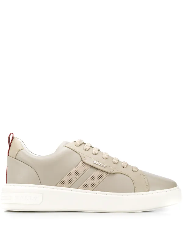 grey bally sneakers