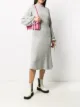 الصورة 2 من MSGM فستان تصميم كنزة منسوج ومضلع
