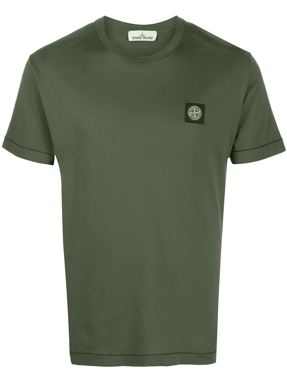 Stone island logo patch t shirt Clearance